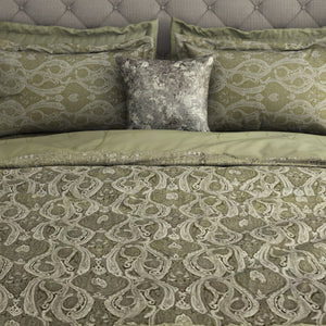 Floral Angora - Beige 100% Cotton Shell Bed In A Bag - Toujours By Spaces