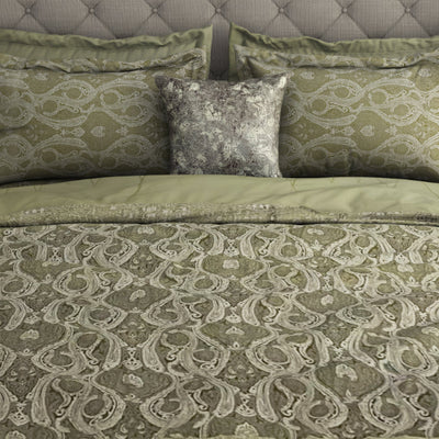 Floral Angora - Beige 100% Cotton Shell Bed In A Bag - Toujours By Spaces