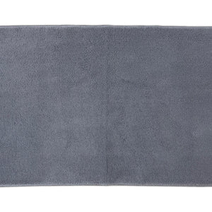 Anti Skid Gunmental Grey Drylon Small Bath Mat - Raang By Welspun