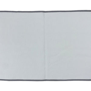 Anti Skid Gunmental Grey Drylon Small Bath Mat - Raang By Welspun