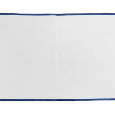 Anti Skid Navy Blue Drylon Large Bath Mat - Raang By Welspun