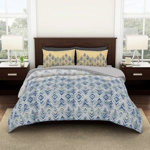 Spaces Geostance 100% Cotton Shell Bed In A Bag-Flint Grey