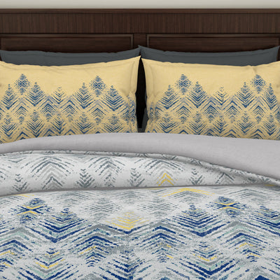 Spaces Geostance 100% Cotton Shell Bed In A Bag-Flint Grey