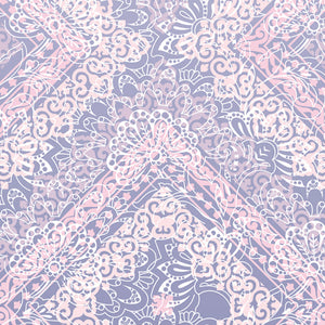 Geometric Cosmic Sky - Light Violet 100% Cotton Shell Double Quilt / AC Comforter - Geostance By Spaces
