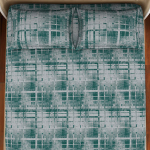 Welspun Anti Bacterial 100% Cotton Double Bedsheet-Everglade