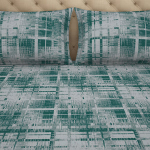 Welspun Anti Bacterial 100% Cotton Double Bedsheet-Everglade