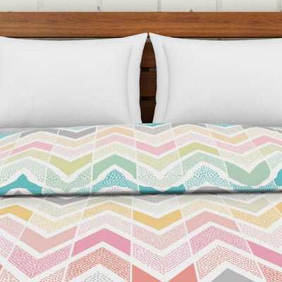 Floral Blue 100% Cotton Shell Double Quilt / AC Comforter - Atrium By Spaces