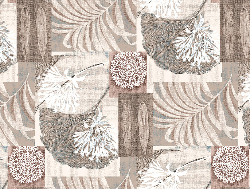 Floral Blue 100% Cotton Shell Double Quilt / AC Comforter - Atrium By Spaces