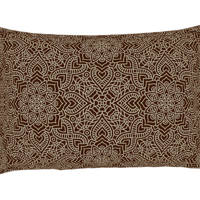 Floral Sea Green - Green 100% Cotton King Fitted Sheet - Atrium Plus Ecom By Spaces