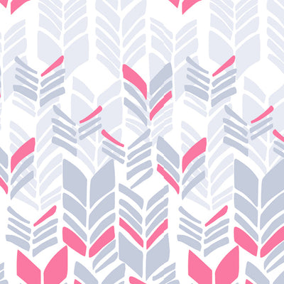 Geometric Pink 100% Cotton King Fitted Sheet - Atrium Plus Ecom By Spaces
