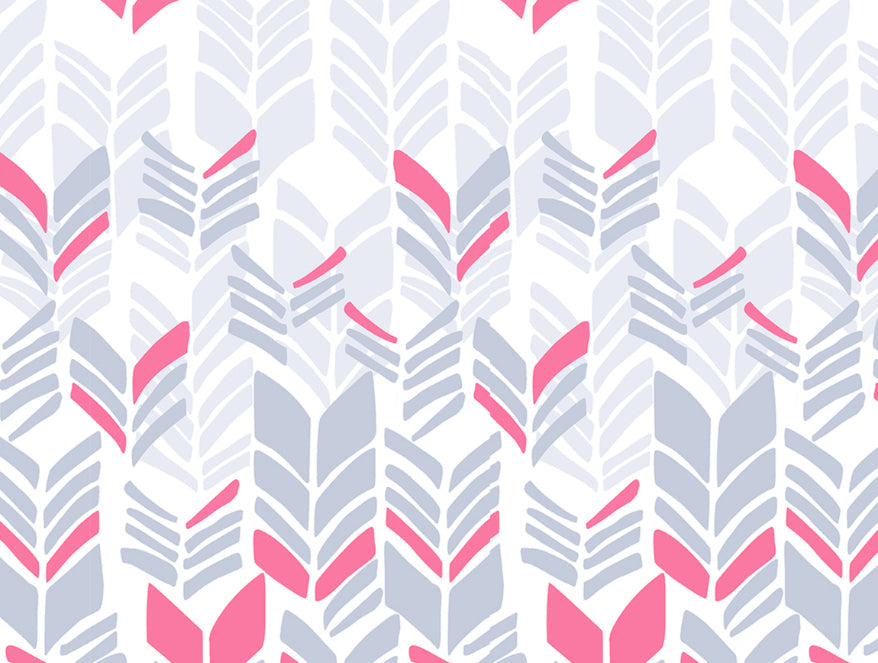 Geometric Pink 100% Cotton King Fitted Sheet - Atrium Plus Ecom By Spaces
