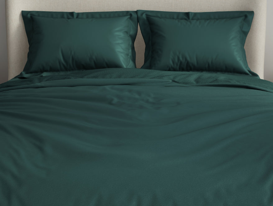 Solid Dark Teal Solid Fleece Blanket - Cushlon By Spaces