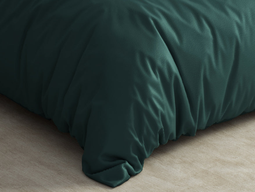 Solid Dark Teal Solid Fleece Blanket - Cushlon By Spaces