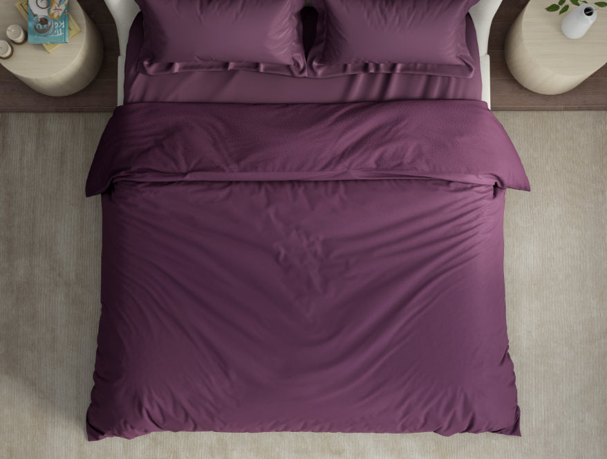Solid Purple Solid Fleece Blanket - Cushlon By Spaces