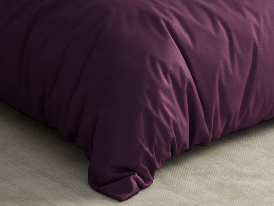 Solid Purple Solid Fleece Blanket - Cushlon By Spaces