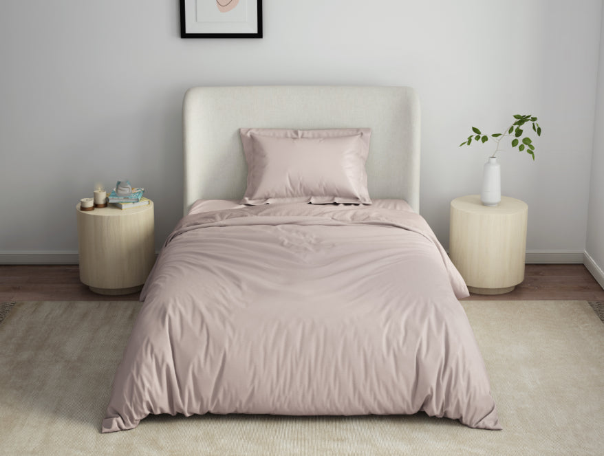 Solid Mauve Solid Fleece Blanket - Cushlon By Spaces