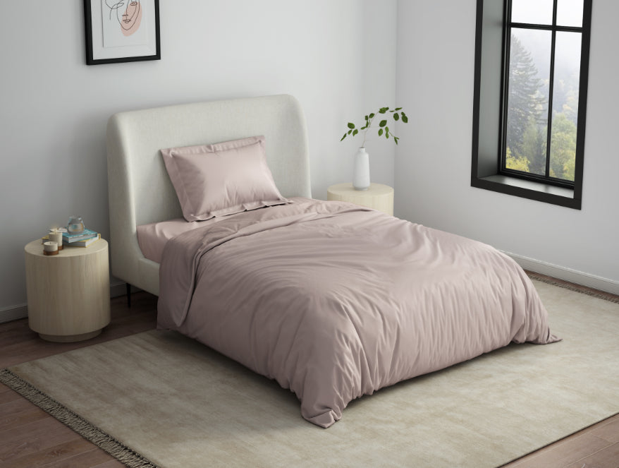 Solid Mauve Solid Fleece Blanket - Cushlon By Spaces
