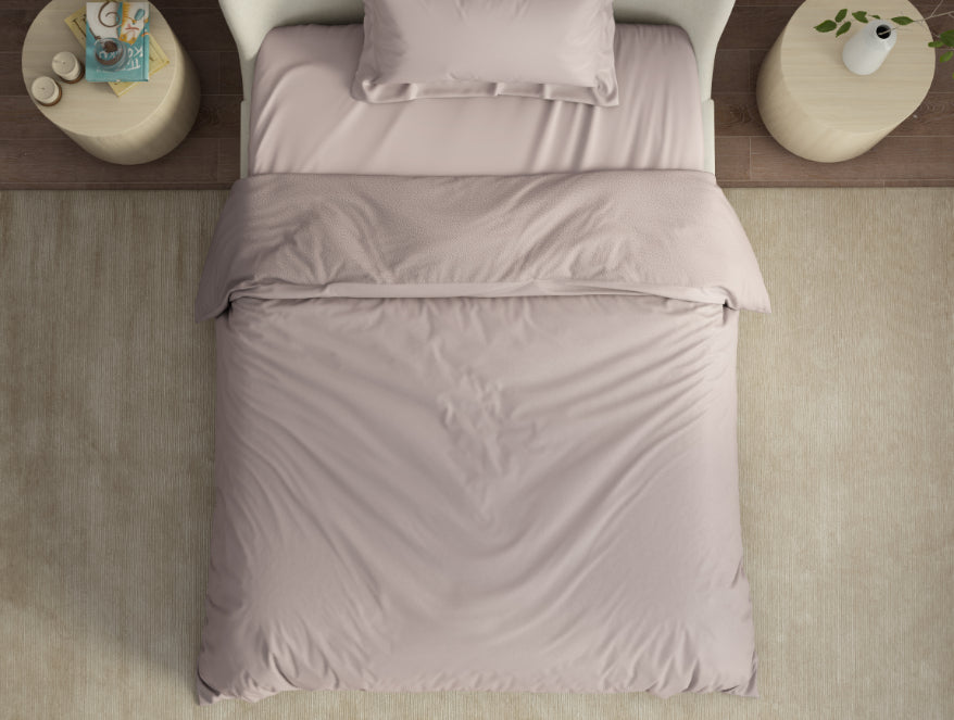 Solid Mauve Solid Fleece Blanket - Cushlon By Spaces