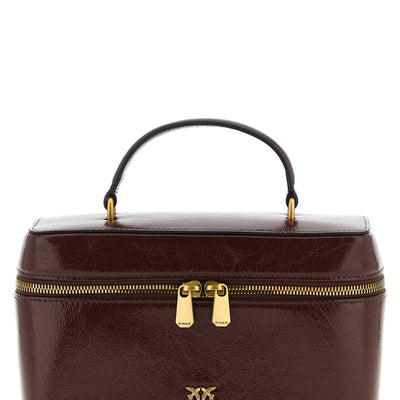 Pinko Crumpled Effect Leather Handbag