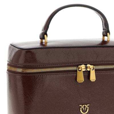 Pinko Crumpled Effect Leather Handbag