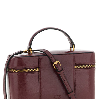 Pinko Crumpled Effect Leather Handbag
