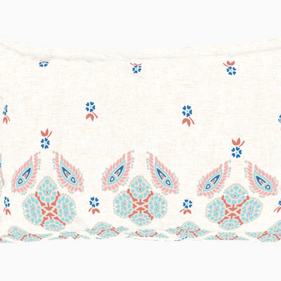 Ornate Eggnog - Cream Viscose Cotton Double Bedsheet - Reagalis By Spaces