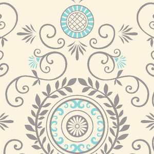Ornate Vanilla Ice - Cream Viscose Cotton Double Bedsheet - Reagalis By Spaces