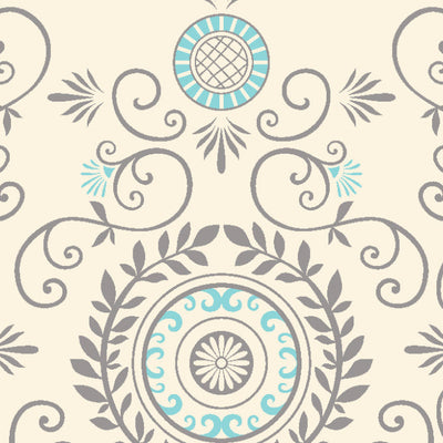 Ornate Vanilla Ice - Cream Viscose Cotton Double Bedsheet - Reagalis By Spaces
