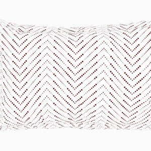 Geometric Fired Brick - Dark Brown 100% Cotton King Size Bedsheet - Maya By Spaces