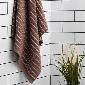 Chocolate 100% Cotton Bath Towel - 2-In-1 By Welspun