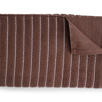 Chocolate 100% Cotton Bath Towel - 2-In-1 By Welspun