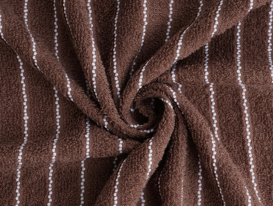 Chocolate 100% Cotton Bath Towel - 2-In-1 By Welspun