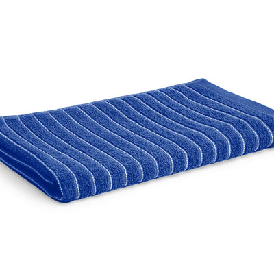 Navy Blue 100% Cotton Bath Towel - 2-In-1 By Welspun