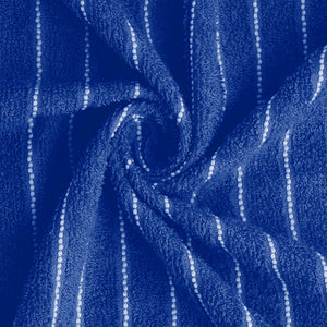 Navy Blue 100% Cotton Bath Towel - 2-In-1 By Welspun