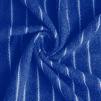 Navy Blue 100% Cotton Bath Towel - 2-In-1 By Welspun