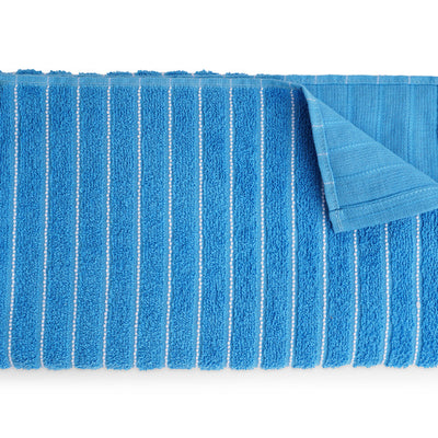 Royal Blue 100% Cotton Bath Towel - 2-In-1 By Welspun