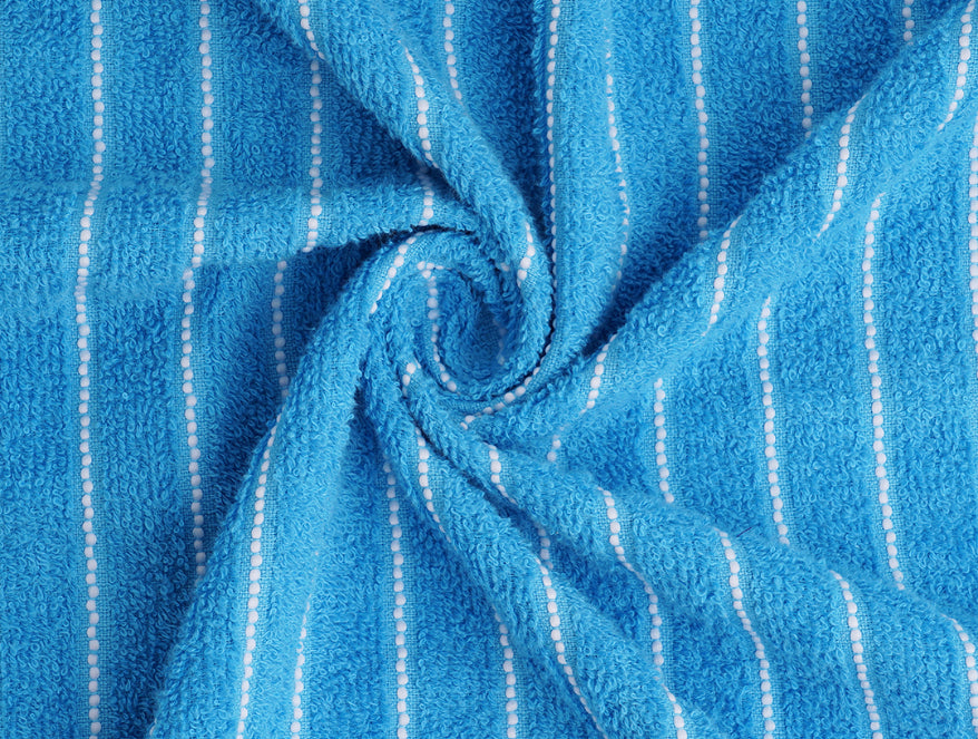 Royal Blue 100% Cotton Bath Towel - 2-In-1 By Welspun