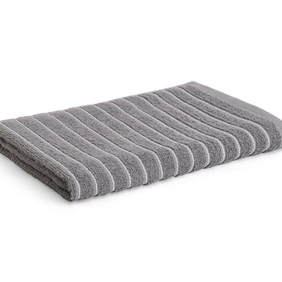 Gunmetal Grey 100% Cotton Bath Towel - 2-In-1 By Welspun