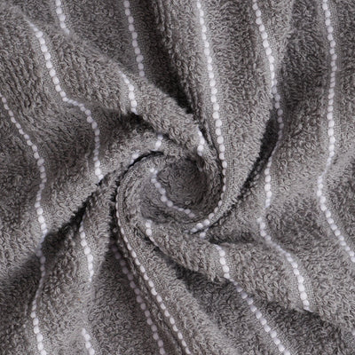 Gunmetal Grey 100% Cotton Bath Towel - 2-In-1 By Welspun