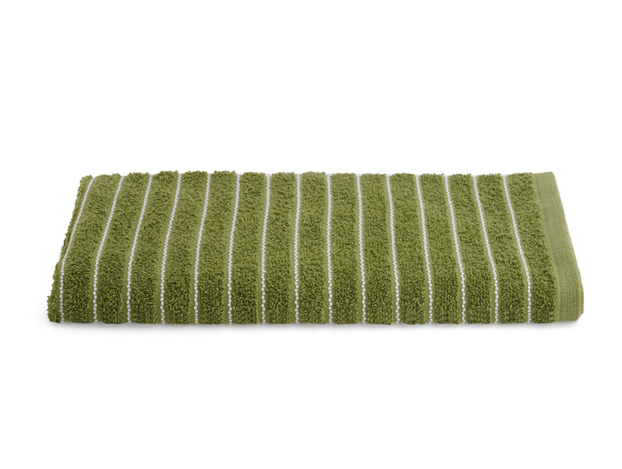 Apple Green - Light Green 100% Cotton Bath Towel - 2-In-1 By Welspun