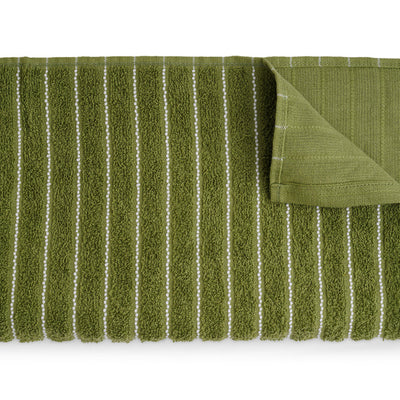 Apple Green - Light Green 100% Cotton Bath Towel - 2-In-1 By Welspun