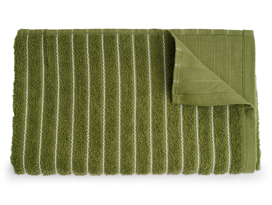 Apple Green - Light Green 100% Cotton Bath Towel - 2-In-1 By Welspun