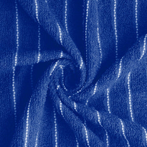 Navy Blue - Dark Blue 100% Cotton Bath Towel - 2-In-1 By Welspun