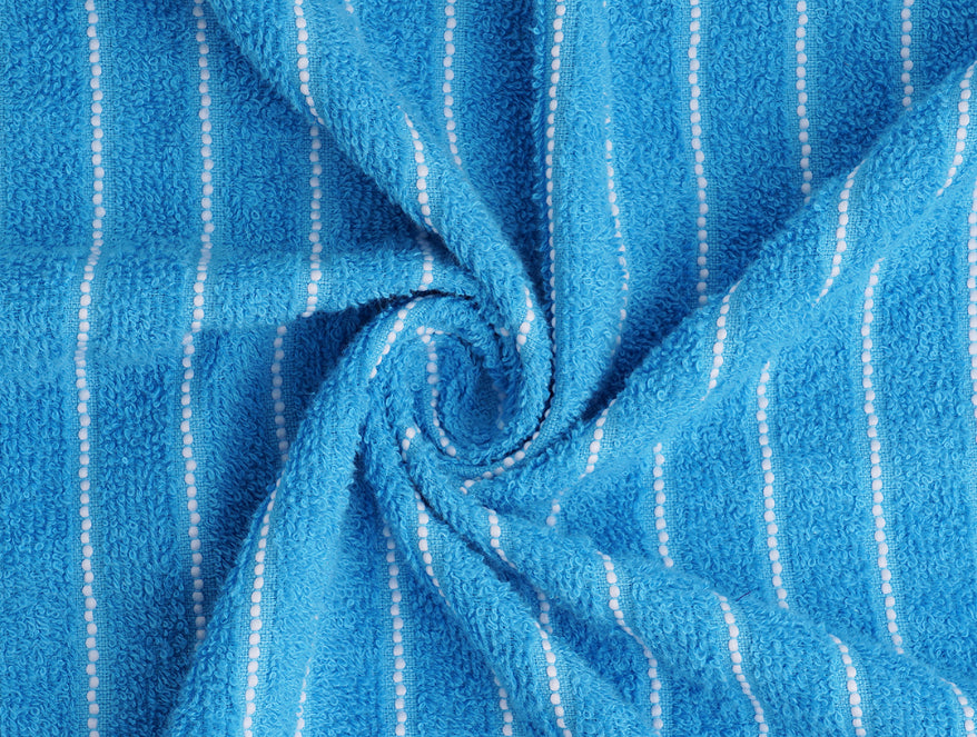Royal Blue - Dark Blue 100% Cotton Bath Towel - 2-In-1 By Welspun