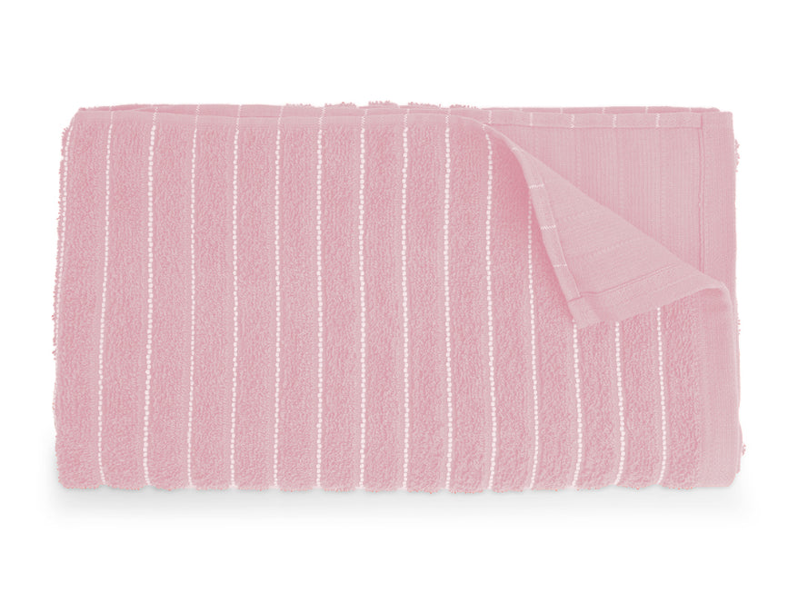 Parfait Pink - Blush 100% Cotton Bath Towel - 2-In-1 By Welspun