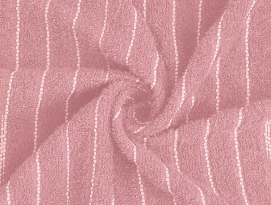 Parfait Pink - Blush 100% Cotton Bath Towel - 2-In-1 By Welspun