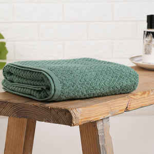 Malachite Green - Light Teal 100% Cotton Bath Towel - Genesis By Spaces