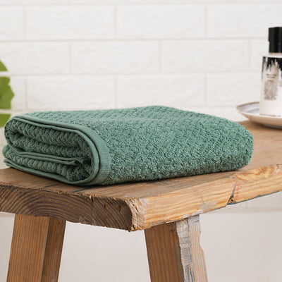 Malachite Green - Light Teal 100% Cotton Bath Towel - Genesis By Spaces