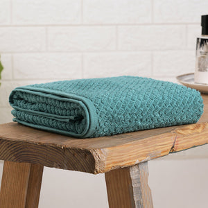 Dusty Turquoise - Aqua 100% Cotton Bath Towel - Genesis By Spaces