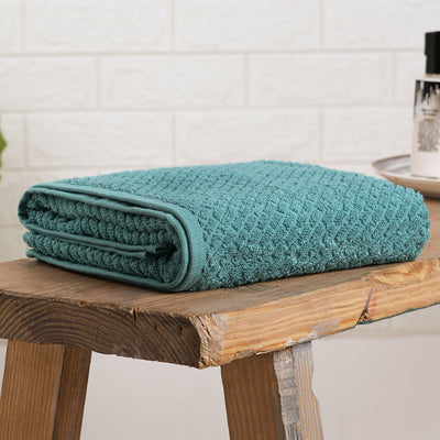 Dusty Turquoise - Aqua 100% Cotton Bath Towel - Genesis By Spaces